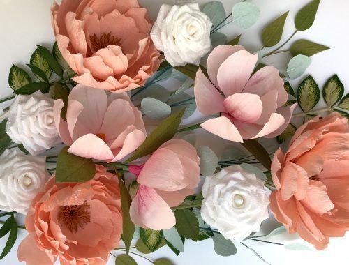 flores de papel crepe