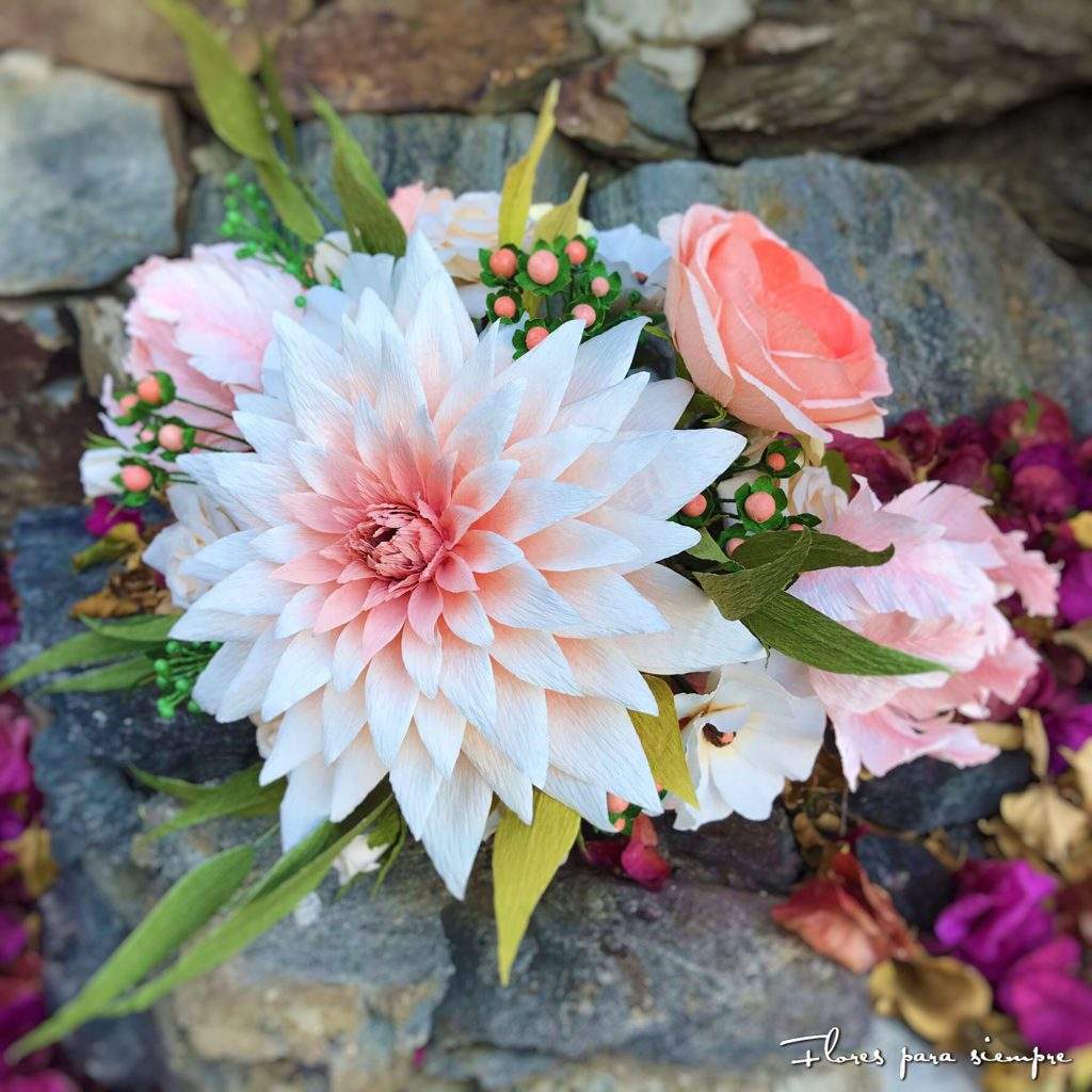 dalia de papel realista
