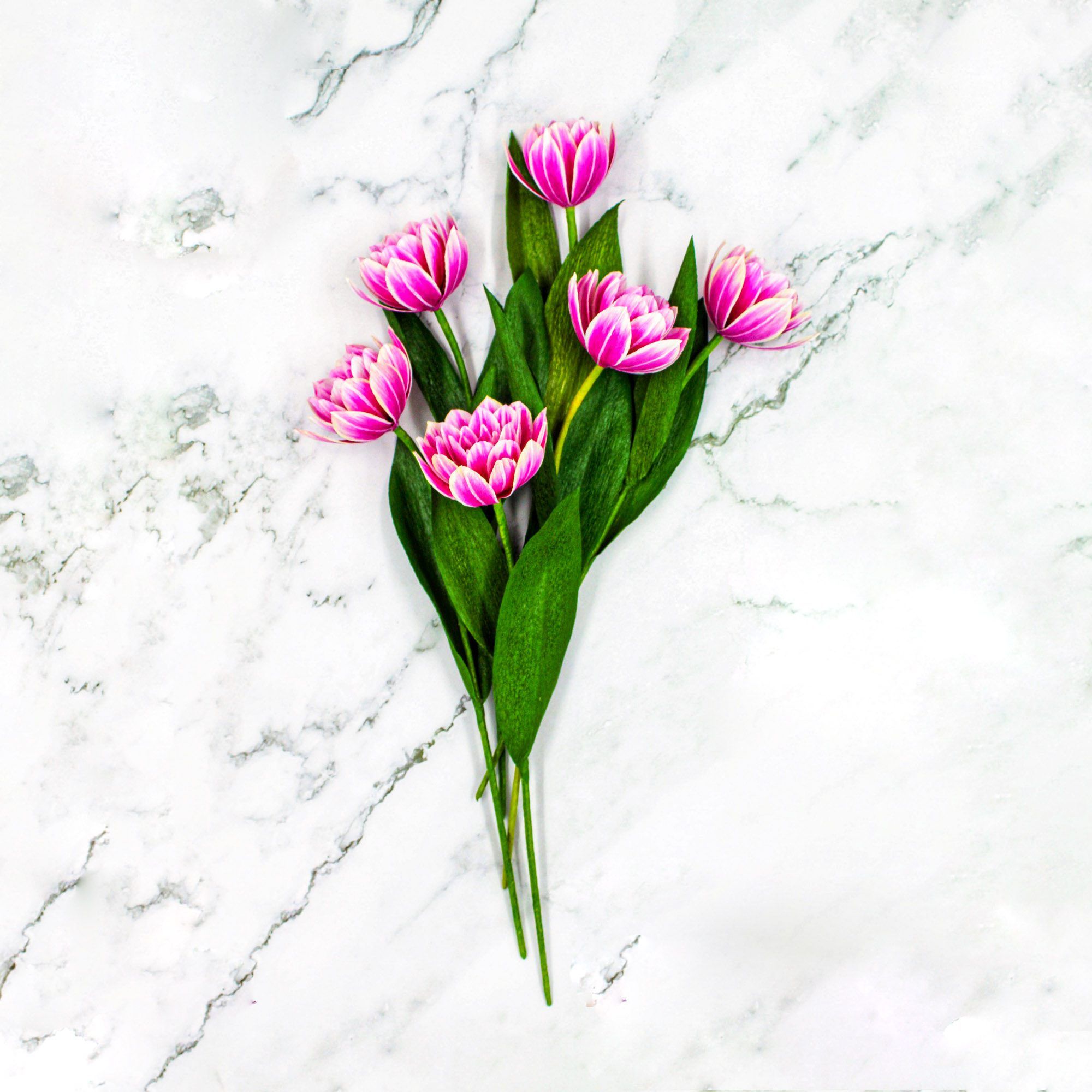 Tulipanes dobles de papel columbus - Imagen 2