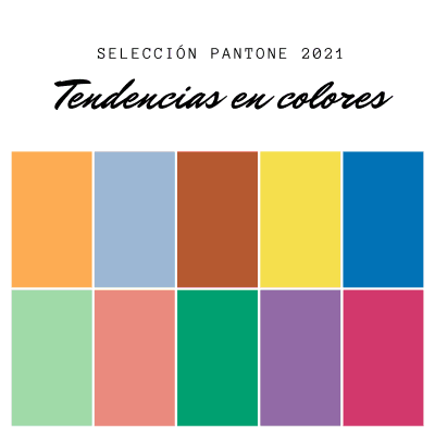 selección pantone 2021 tendencias en colores