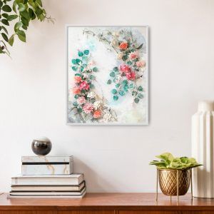 Acuarela arte botánico imprimible, descarga digital flores de acuarela, arte floral imprimible, flores pastel de acuarela, ilustración flor