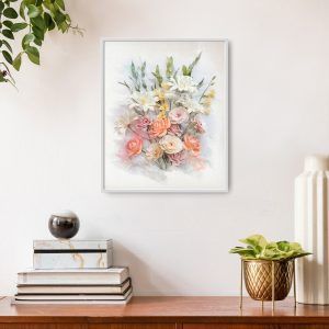 Flores de acuarela imprimibles, descarga digital de flores de acuarela, arte floral imprimible, flores pastel de acuarela, ilustración flor