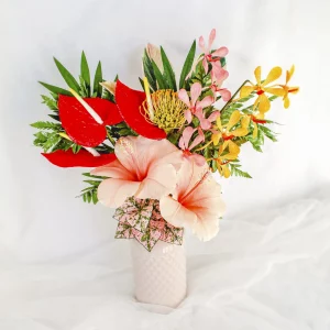 flores de papel para decoración interior.